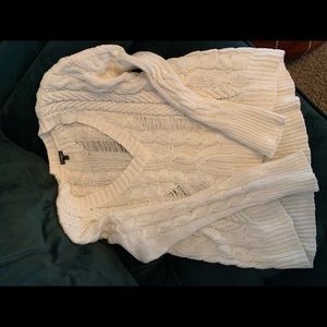 Distressed oversized sweater